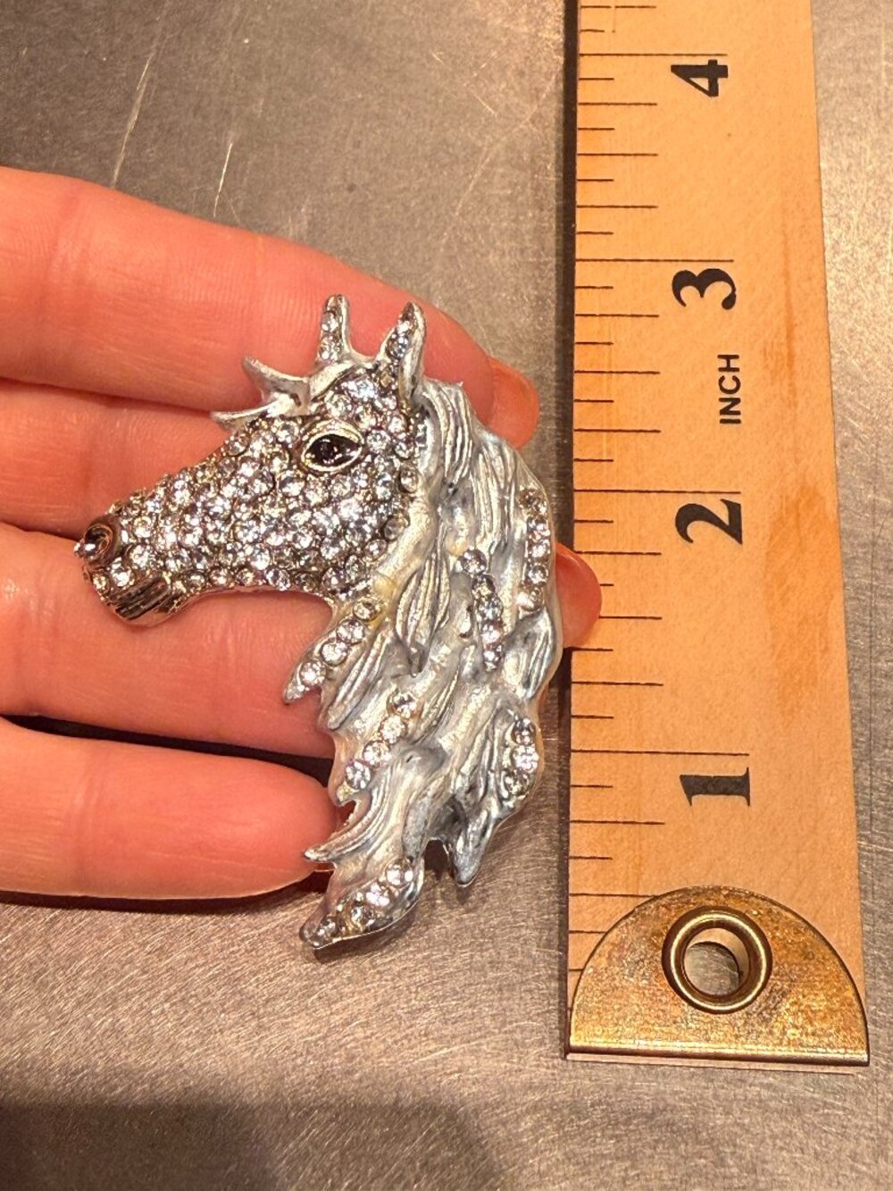 Horse Shiny Equine jewelry pin Brooch